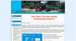 Desktop Screenshot of harzbahn.de